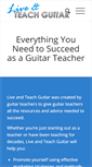 Mobile Screenshot of liveteachguitar.com